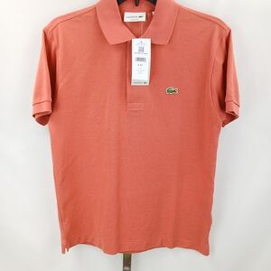 Lacoste Men’s Classic Fit Short Sleeve T-Shirt Pink Size 4-M SH7504 51 HBM Logo